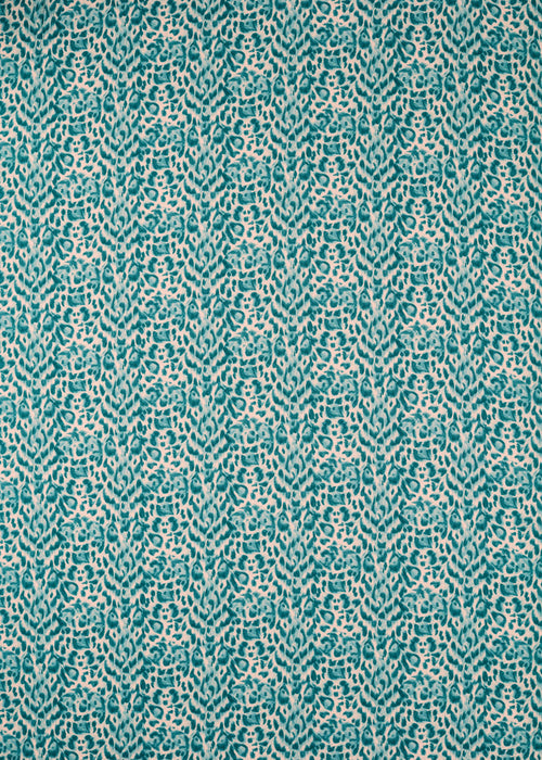 Clarke & Clarke Felis Teal Fabric CCF0866-01.CAC.0