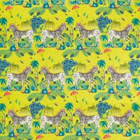 Clarke & Clarke Lost World Lime Fabric CCF0867-01.CAC.0