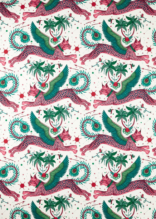 Clarke & Clarke Lynx Green Fabric CCF0868-03.CAC.0