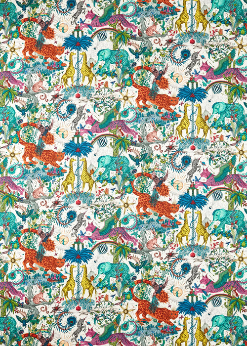 Clarke & Clarke Paradise Lost Ivory Fabric CCF0869-02.CAC.0