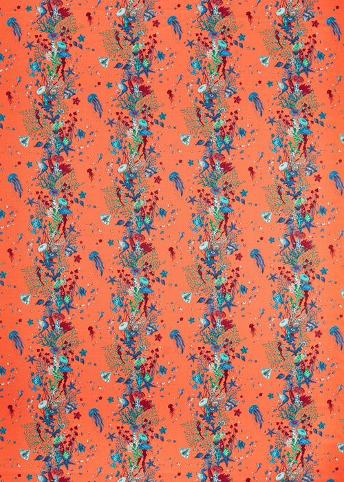 Clarke & Clarke Seaforest Peach Fabric CCF0870-02.CAC.0