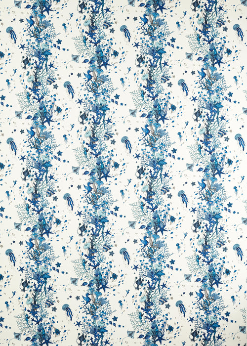 Clarke & Clarke Seaforest Blue Fabric CCF0870-04.CAC.0