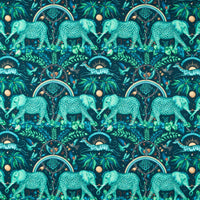 Clarke & Clarke Zambezi Teal Fabric CCF0871-01.CAC.0