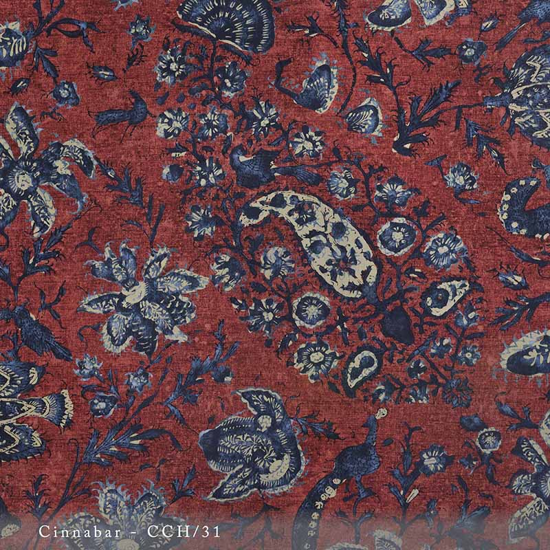 Lisa Fine Cochin Cinnabar Fabric Sample CCH-31