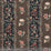 Lisa Fine Calico Floral Stripe Coco Charcoal Fabric Sample CFS-02