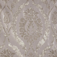 Christian Fischbacher Corona Damask Oatmeal Fabric CH06310105