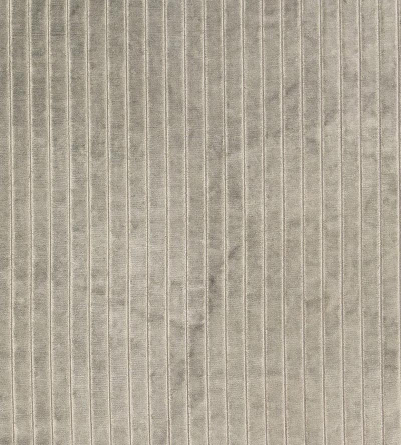 Christian Fischbacher Velvet Stripe Steel Fabric Sample CH44810105