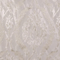 Christian Fischbacher Corona Damask Pearl Fabric CH06310107