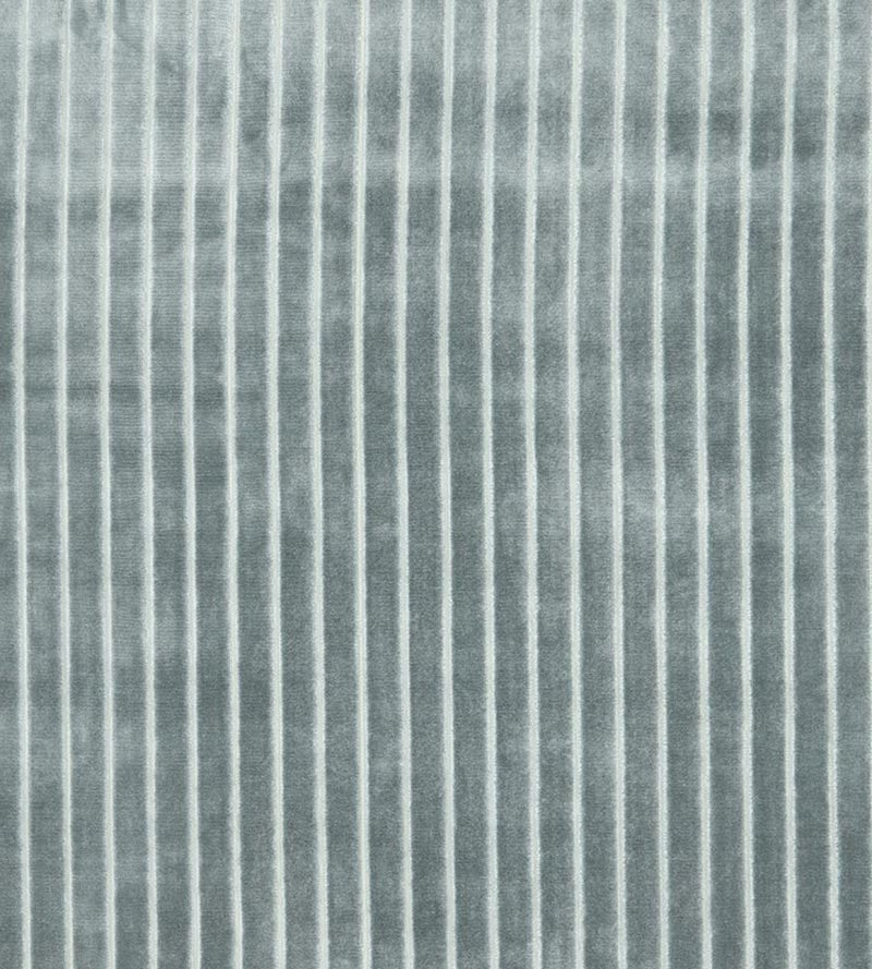 Christian Fischbacher Velvet Stripe Seafoam Fabric Sample CH44810109