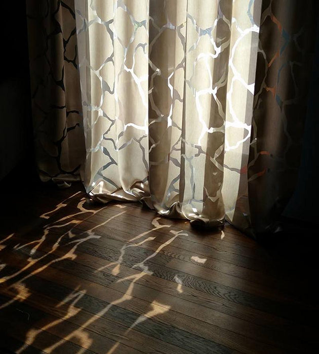 Christian Fischbacher Giraffa Linen Fabric Sample CH10600127