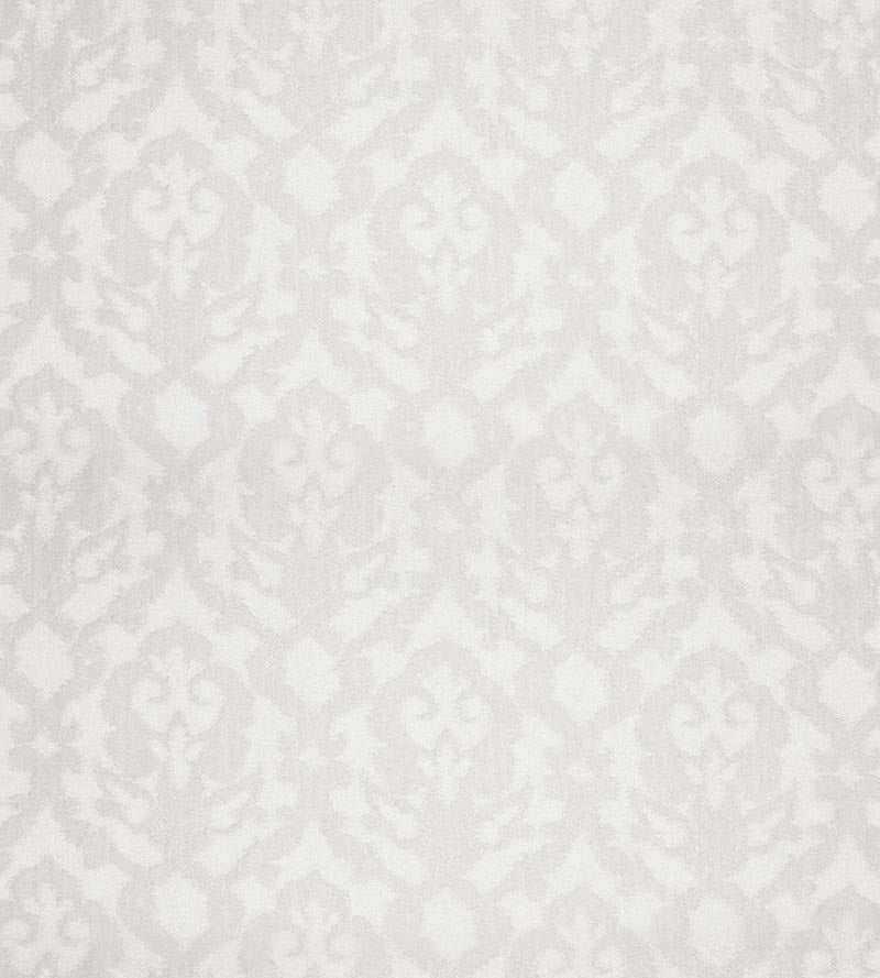 Christian Fischbacher Pompadour Paper White Fabric Sample CH44720200