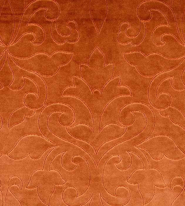 Christian Fischbacher Classic Velvet Pumpkin Fabric Sample CH06620203