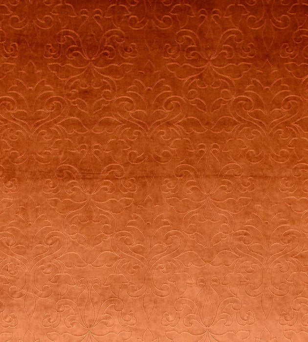 Christian Fischbacher Classic Velvet Pumpkin Fabric Sample CH06620203