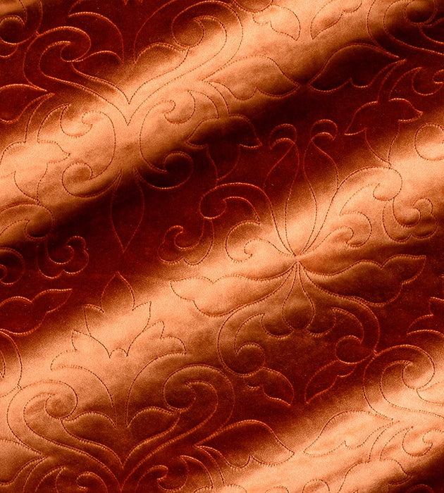 Christian Fischbacher Classic Velvet Pumpkin Fabric Sample CH06620203