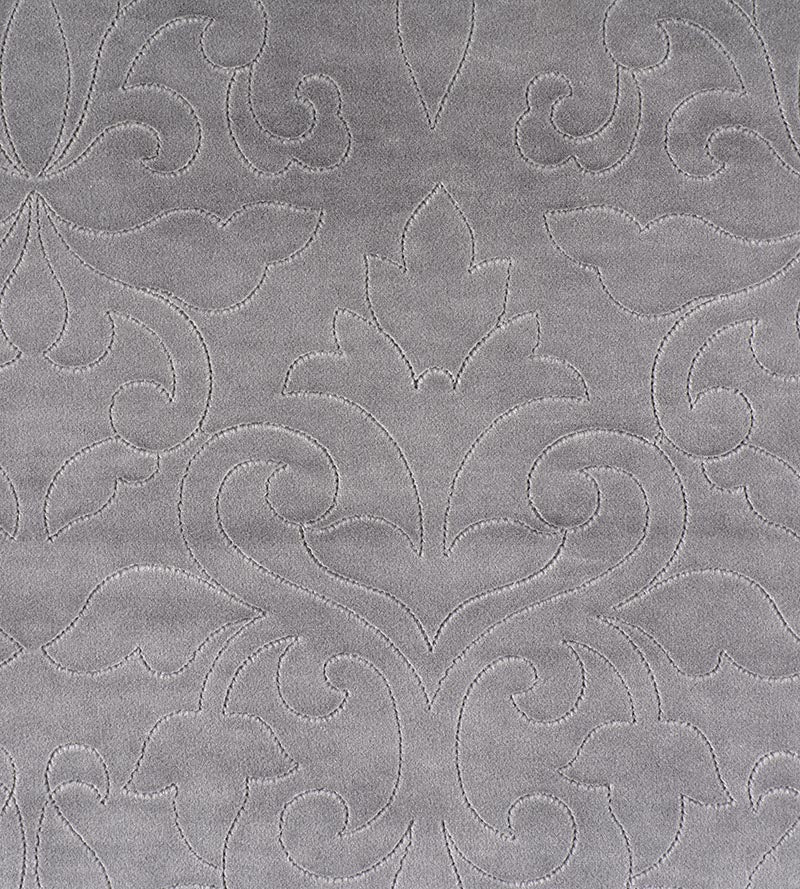 Christian Fischbacher Classic Velvet Steel Fabric Sample CH06620205