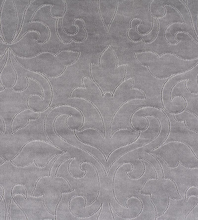 Christian Fischbacher Classic Velvet Steel Fabric Sample CH06620205