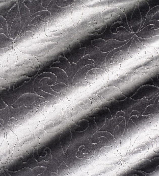 Christian Fischbacher Classic Velvet Steel Fabric Sample CH06620205