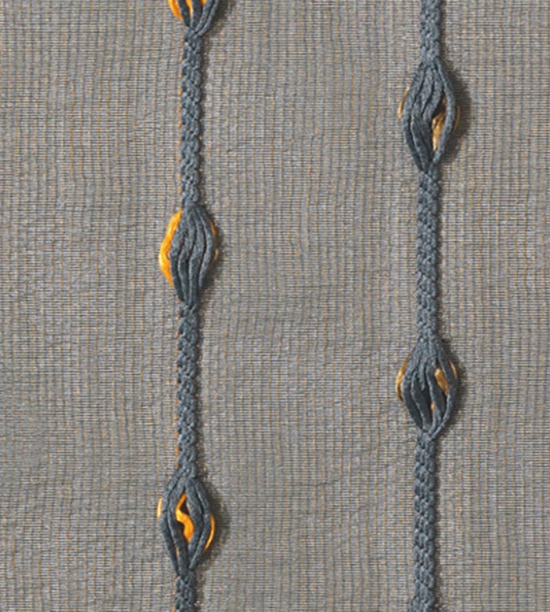 Christian Fischbacher Aurea Deep Harvest Fabric Sample CH37120205