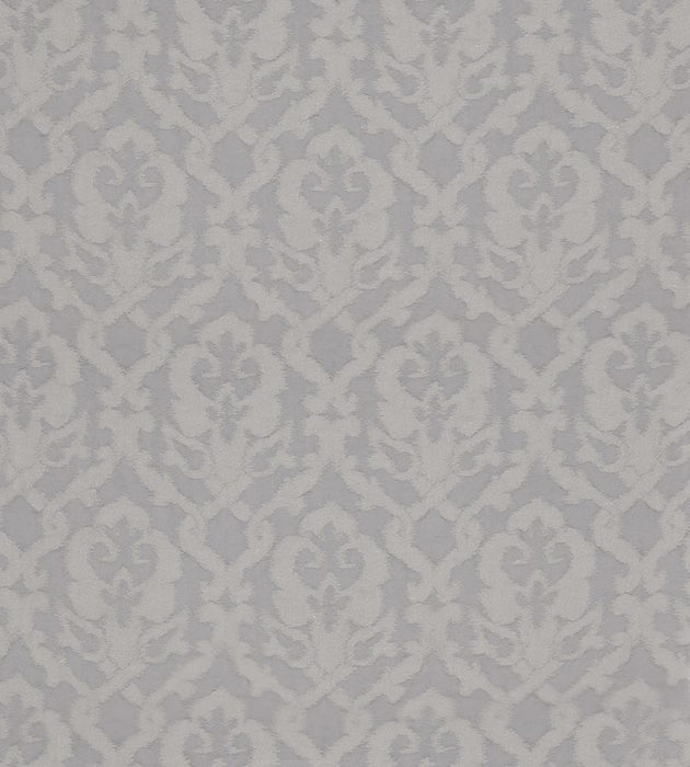 Christian Fischbacher Pompadour Silver Fabric Sample CH44720205