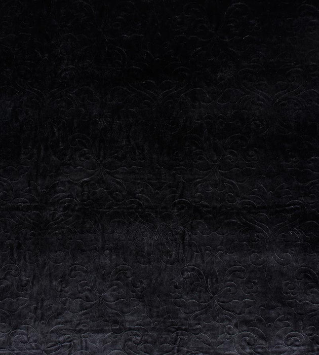 Christian Fischbacher Classic Velvet Onyx Fabric Sample CH06620206