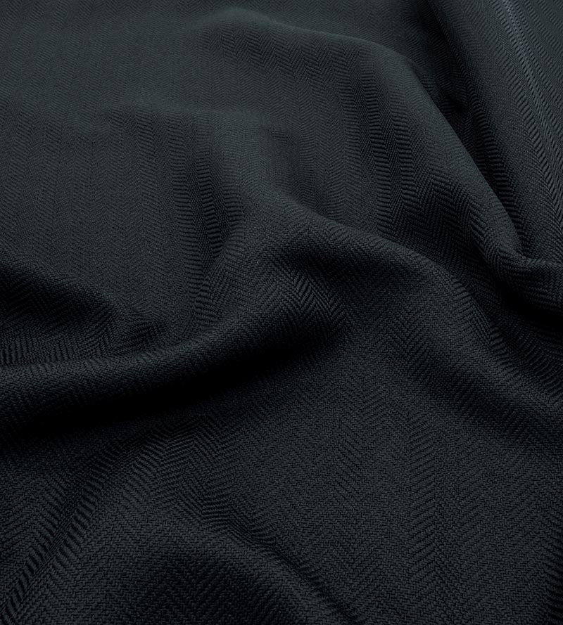 Christian Fischbacher Aretha Anthracite Fabric Sample CH27820206