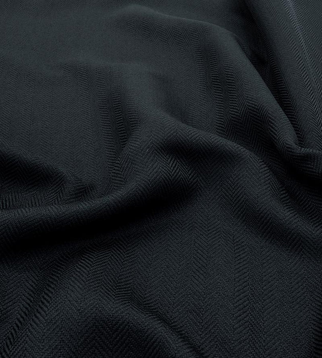 Christian Fischbacher Aretha Anthracite Fabric Sample CH27820206