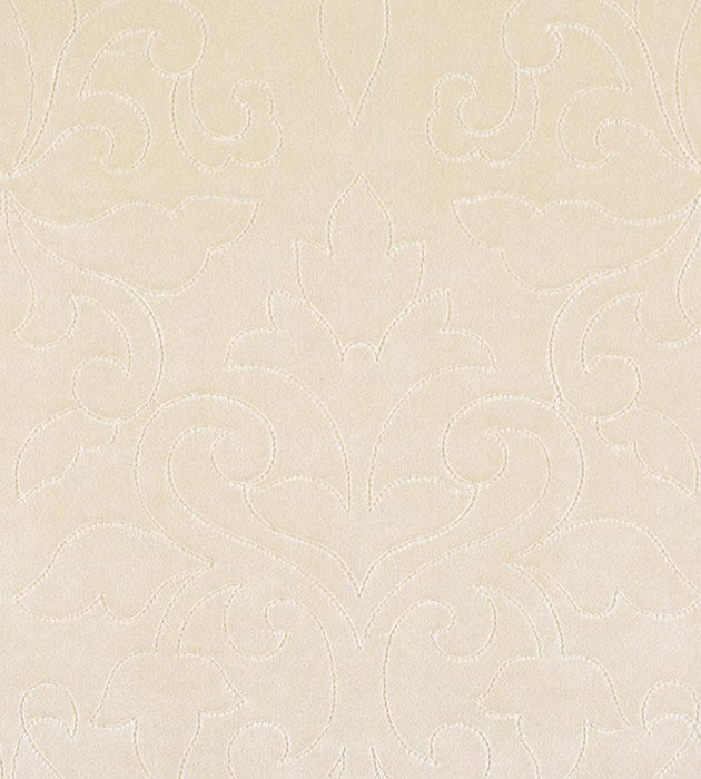 Christian Fischbacher Classic Velvet Cream Fabric Sample CH06620207