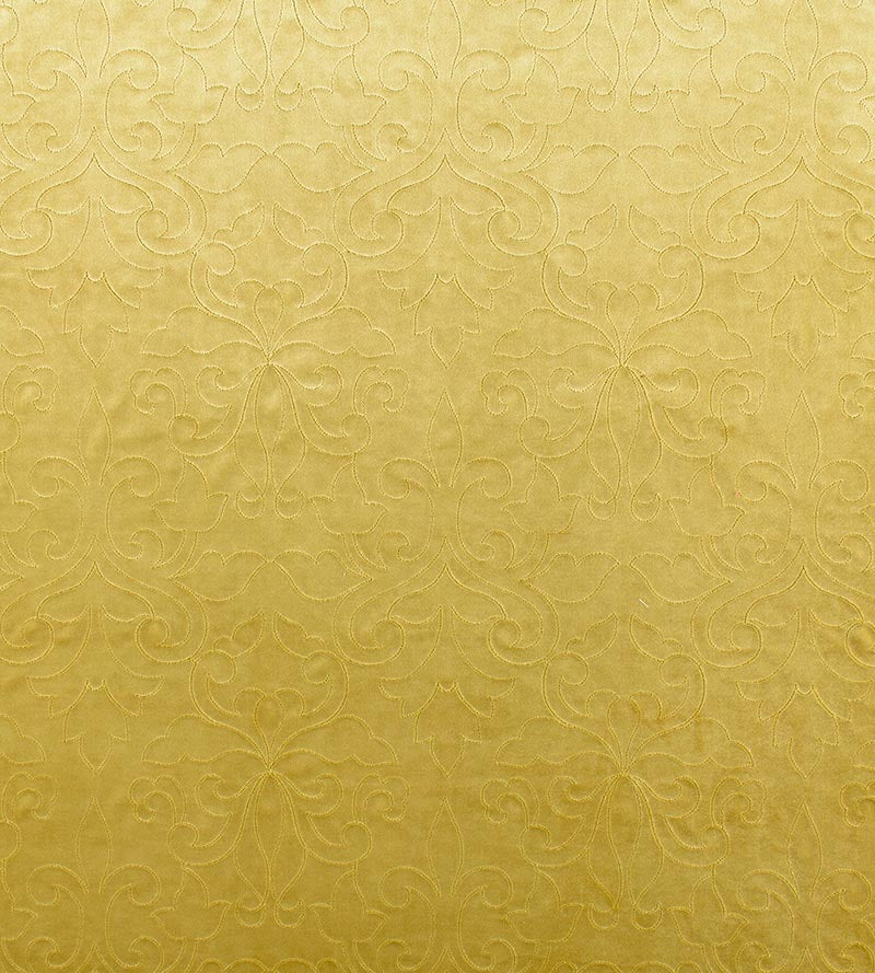 Christian Fischbacher Classic Velvet Sun Gold Fabric Sample CH06620214