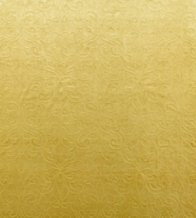 Christian Fischbacher Classic Velvet Sun Gold Fabric Sample CH06620214