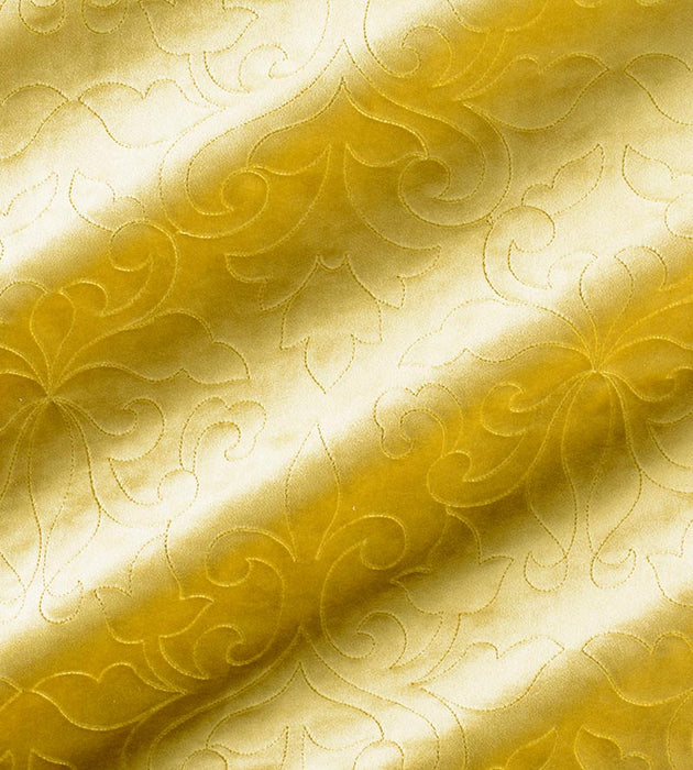 Christian Fischbacher Classic Velvet Sun Gold Fabric Sample CH06620214