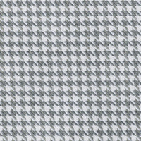 Christian Fischbacher Pied De Poule Silver Dollar Fabric CH43320215