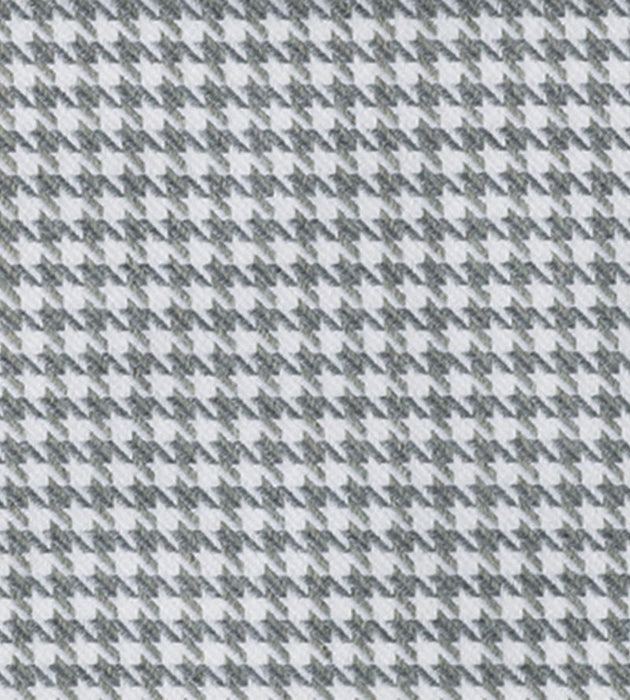 Christian Fischbacher Pied De Poule Silver Dollar Fabric Sample CH43320215