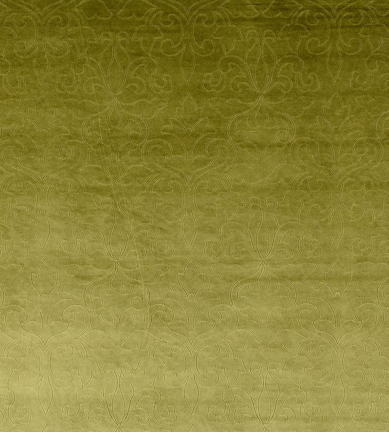 Christian Fischbacher Classic Velvet Avocado Fabric Sample CH06620224
