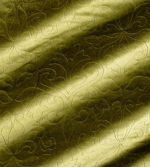 Christian Fischbacher Classic Velvet Avocado Fabric Sample CH06620224