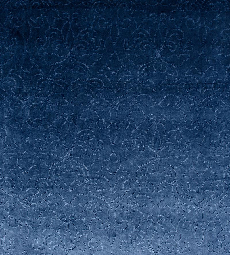 Christian Fischbacher Classic Velvet Navy Fabric Sample CH06620231