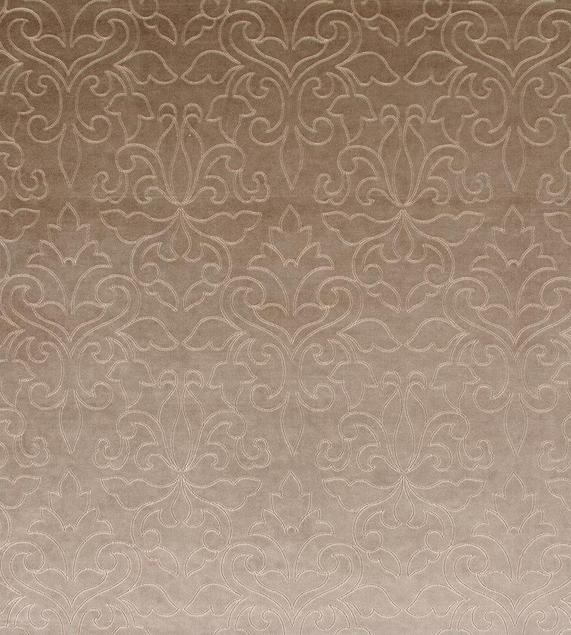 Christian Fischbacher Classic Velvet Taupe Fabric Sample CH06620247