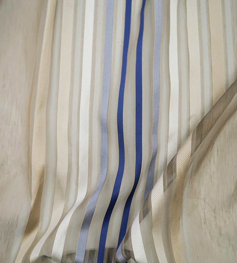 Christian Fischbacher Marmara Indigo Fabric Sample CH05530301