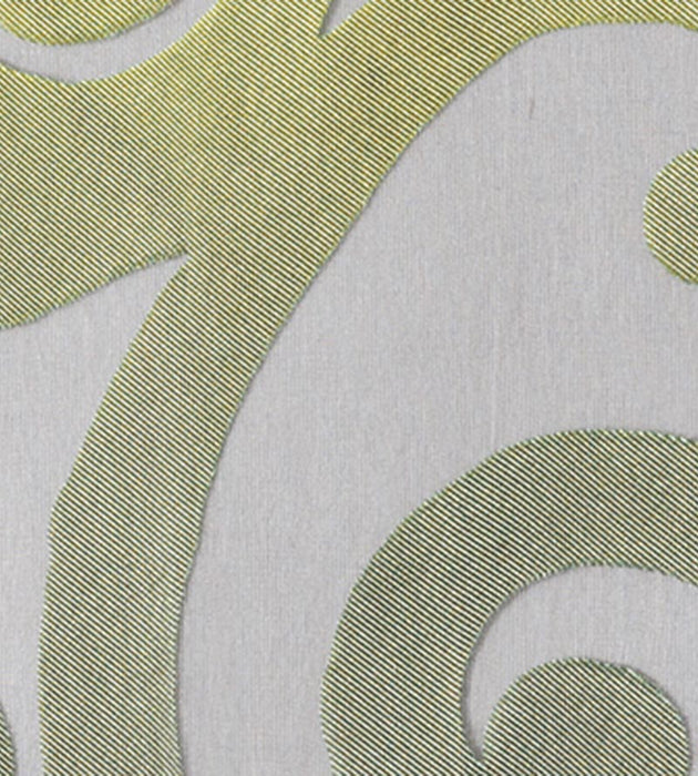 Christian Fischbacher Teatro Lemon Gray Fabric Sample CH06530304