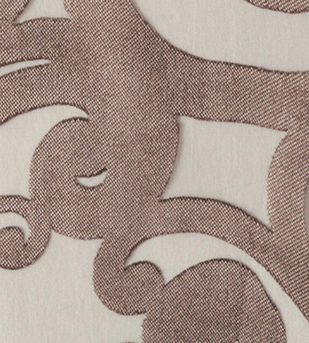 Christian Fischbacher Teatro Champagne Chocolate Fabric Sample CH06530307