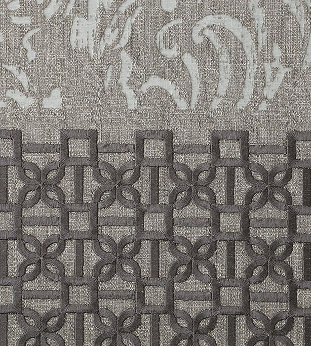 Christian Fischbacher Super Star Graphite Fabric Sample CH07430317