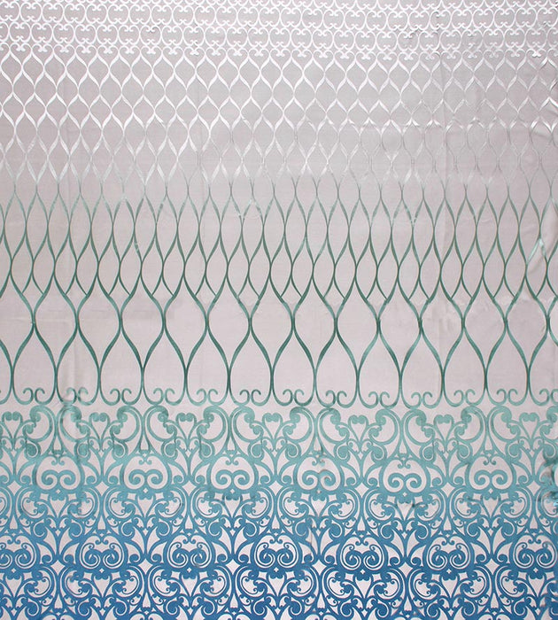 Christian Fischbacher Teatro Peacock Fabric Sample CH06530319