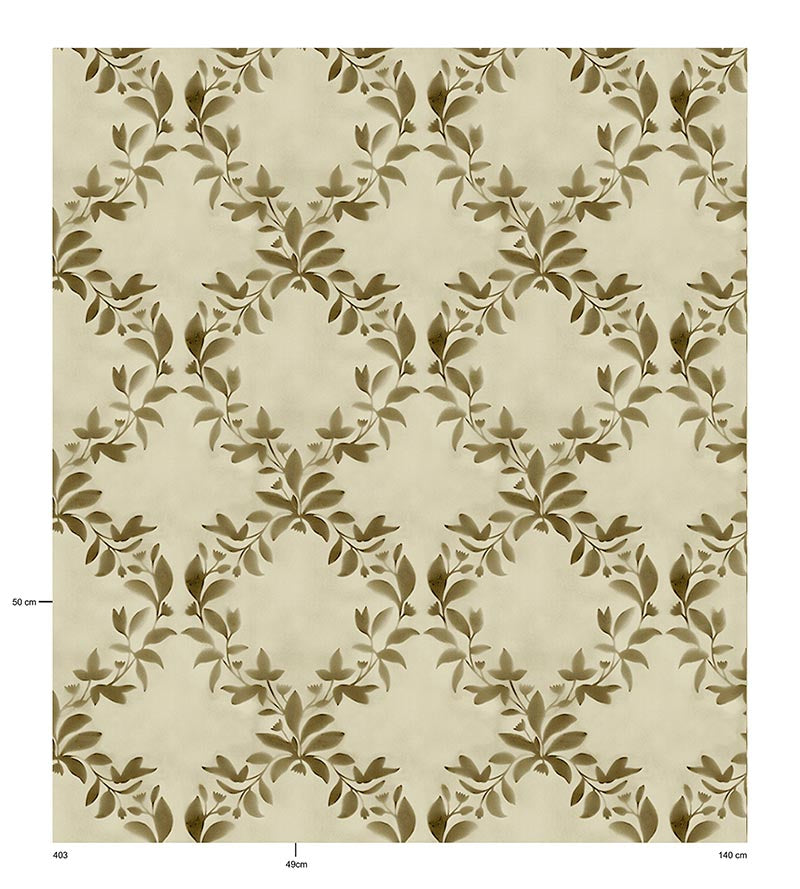 Christian Fischbacher Season Soft Gold Fabric Sample CH46040403