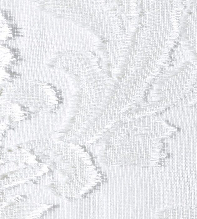Christian Fischbacher Linen Madras Winter White Fabric Sample CH06450500