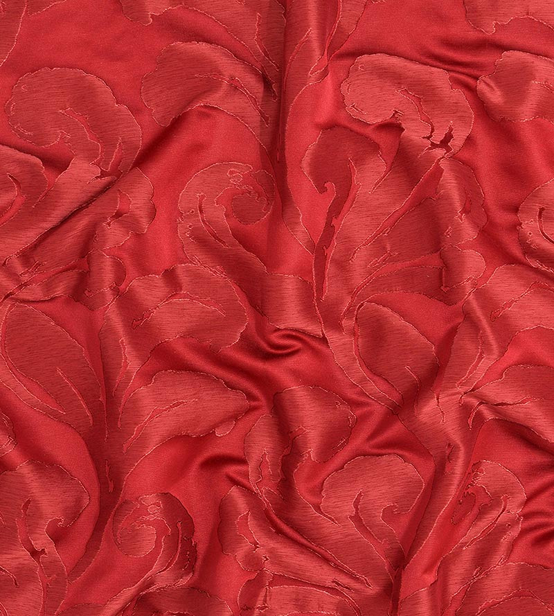 Christian Fischbacher Mon Amour Crimson Fabric CH10720502