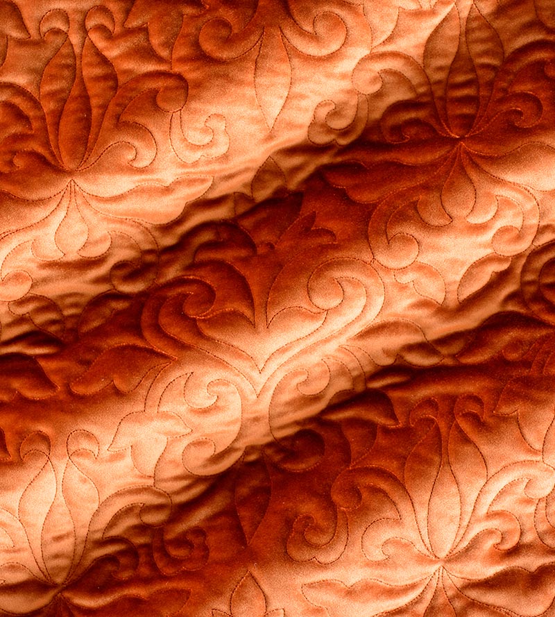 Christian Fischbacher Velbrode Pumpkin Fabric Sample CH06550503