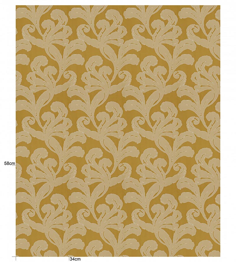 Christian Fischbacher Mon Amour Saffron Fabric Sample CH10720503
