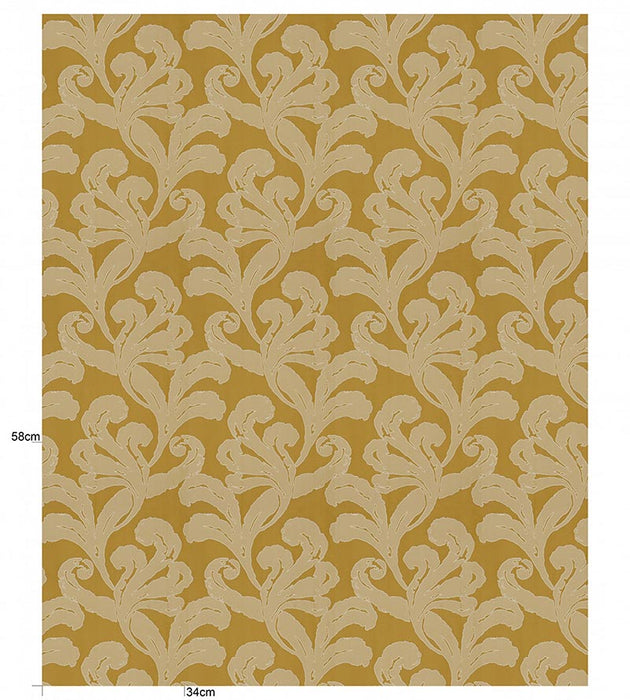 Christian Fischbacher Mon Amour Saffron Fabric Sample CH10720503