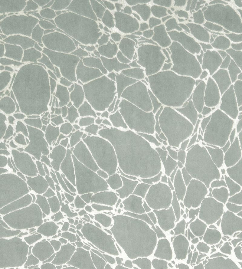 Christian Fischbacher Velvet Marble Seafoam Fabric Sample CH44850504