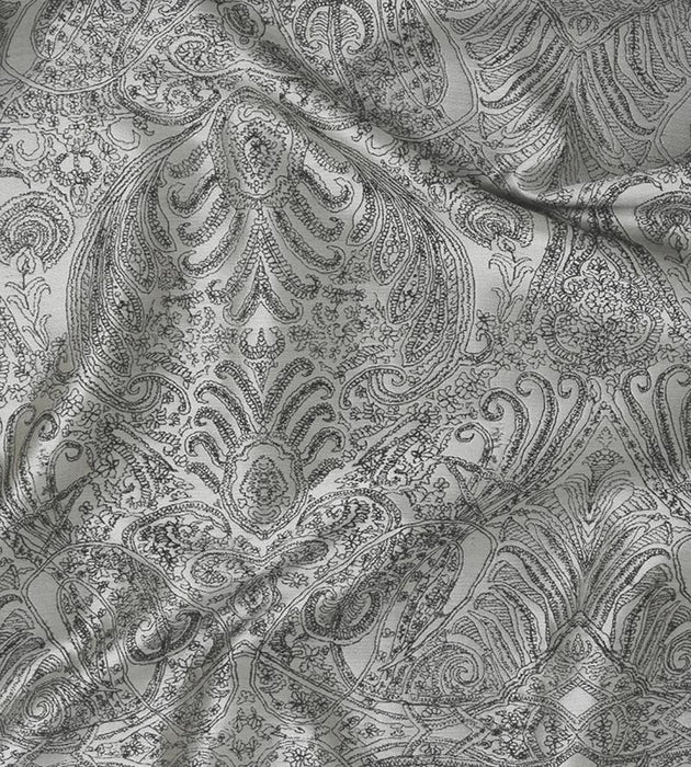Christian Fischbacher Persian Nights Silver Mist Fabric Sample CH44650505