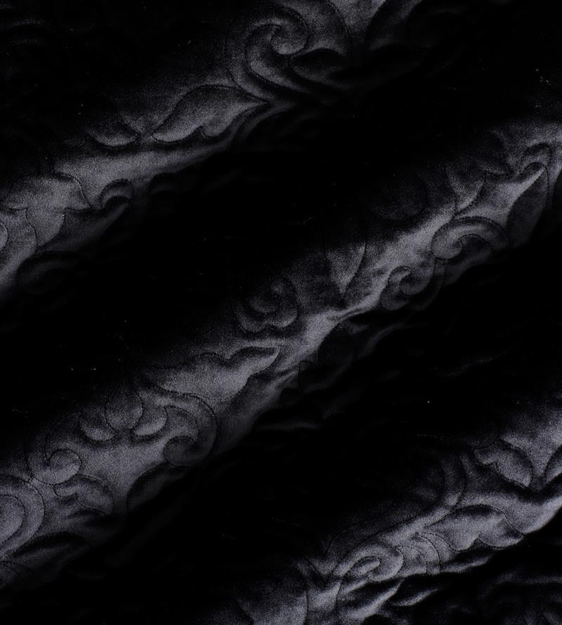 Christian Fischbacher Velbrode Onyx Fabric Sample CH06550506